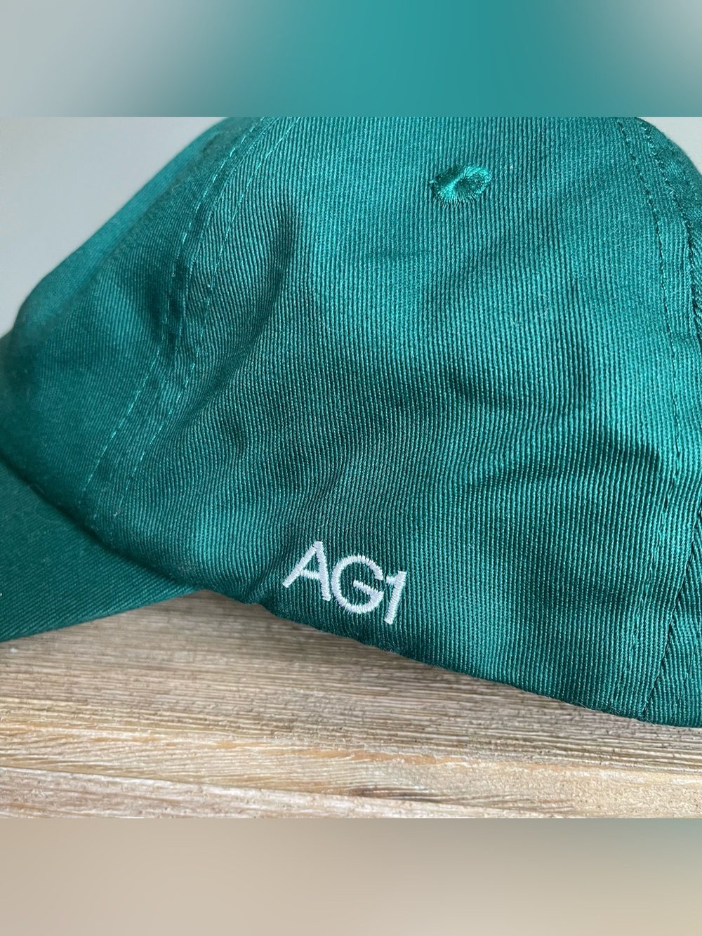 NWT- AG1 Adjustable “Morning Person” One size Green Strapback Baseball Cap Gift - Picture 5 of 9